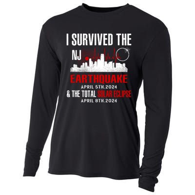 I Survived The Nj Earthquake And The Total Solar Eclipse Cooling Performance Long Sleeve Crew