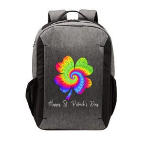 Irish Shamrock Tie Dye Happy St Patrick's Day Go Lucky Vector Backpack