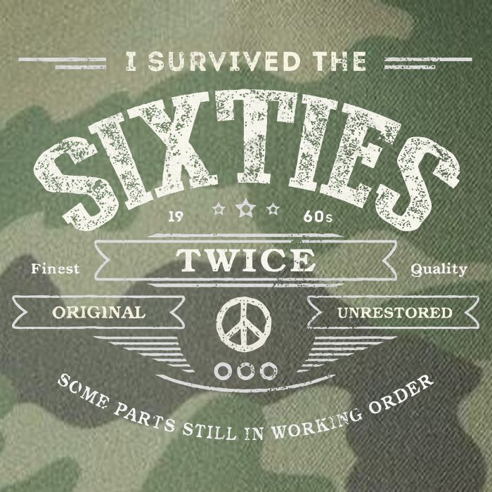 I Survived The Sixties Twice Built In 60s 70th 60th Birthday Legacy Tie Dye Trucker Hat