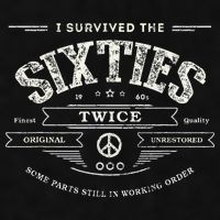I Survived The Sixties Twice Built In 60s 70th 60th Birthday Ladies PosiCharge Tri-Blend Wicking Tank