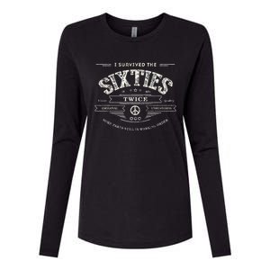 I Survived The Sixties Twice Built In 60s 70th 60th Birthday Womens Cotton Relaxed Long Sleeve T-Shirt