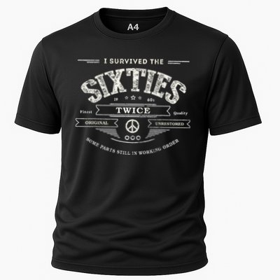 I Survived The Sixties Twice Built In 60s 70th 60th Birthday Performance Shirt