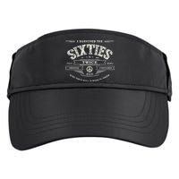 I Survived The Sixties Twice Built In 60s 70th 60th Birthday Adult Drive Performance Visor