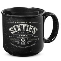 I Survived The Sixties Twice Built In 60s 70th 60th Birthday 15oz Campfire Ceramic Mug