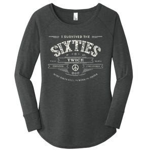 I Survived The Sixties Twice Built In 60s 70th 60th Birthday Women's Perfect Tri Tunic Long Sleeve Shirt