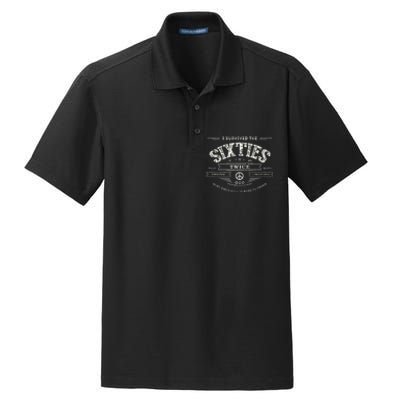 I Survived The Sixties Twice Built In 60s 70th 60th Birthday Dry Zone Grid Polo