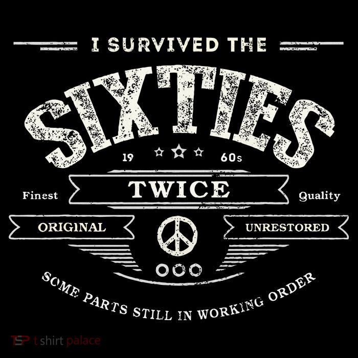 I Survived The Sixties Twice Built In 60s 70th 60th Birthday Visor