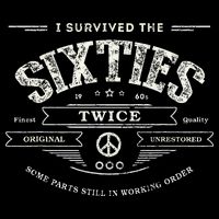I Survived The Sixties Twice Built In 60s 70th 60th Birthday Wool Snapback Cap