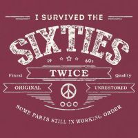 I Survived The Sixties Twice Built In 60s 70th 60th Birthday 16oz Travel Tumbler