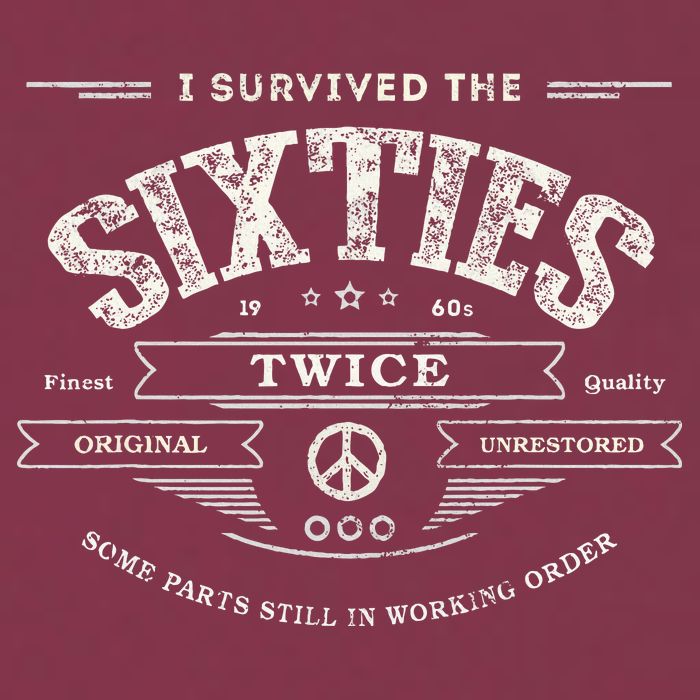 I Survived The Sixties Twice Built In 60s 70th 60th Birthday 16oz Travel Tumbler