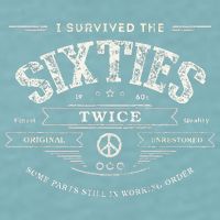 I Survived The Sixties Twice Built In 60s 70th 60th Birthday Sueded Cloud Jersey T-Shirt