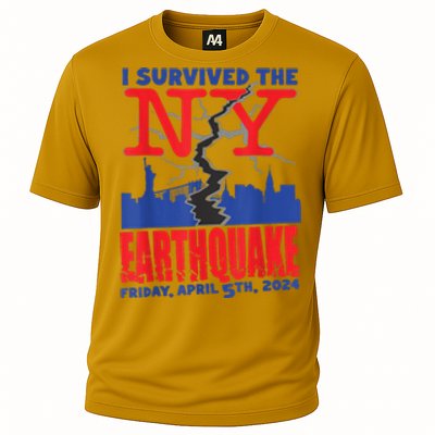 I Survived The Nyc Earthquake Cooling Performance Crew T-Shirt