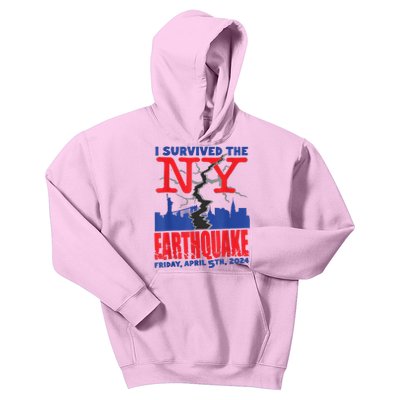 I Survived The Nyc Earthquake Kids Hoodie