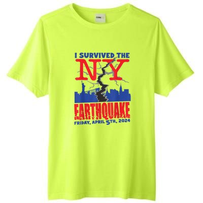 I Survived The Nyc Earthquake Tall Fusion ChromaSoft Performance T-Shirt