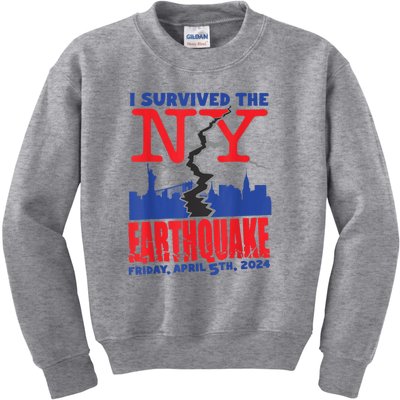 I Survived The Nyc Earthquake Kids Sweatshirt