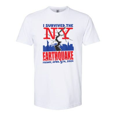 I Survived The Nyc Earthquake Softstyle CVC T-Shirt