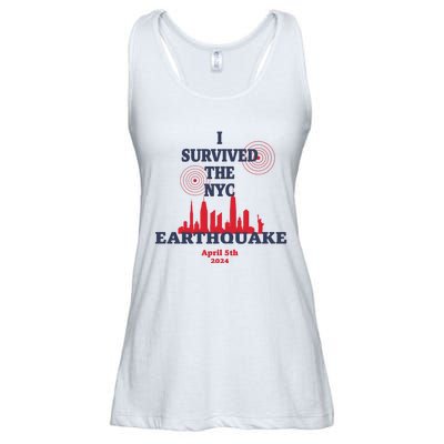 I Survived The Nyc Earthquake April 5 2024 Ladies Essential Flowy Tank