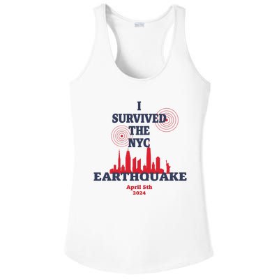 I Survived The Nyc Earthquake April 5 2024 Ladies PosiCharge Competitor Racerback Tank