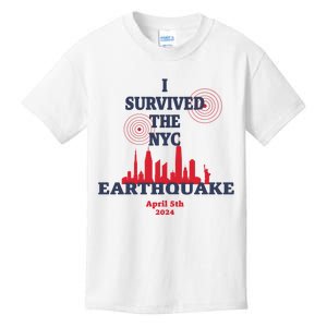 I Survived The Nyc Earthquake April 5 2024 Kids T-Shirt