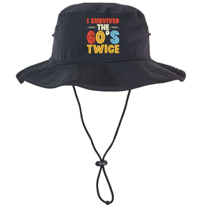 I Survived The 60s Twice Sixties 70th 70s Year Old Birthday Bucket Hat