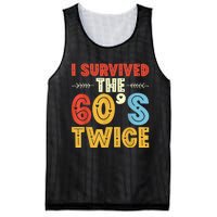 I Survived The 60s Twice Sixties 70th 70s Year Old Birthday Mesh Reversible Basketball Jersey Tank