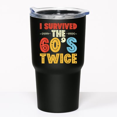 I Survived The 60s Twice Sixties 70th 70s Year Old Birthday Tumbler