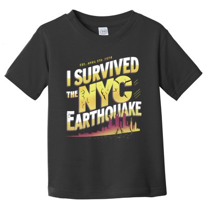 I Survived The Nyc Earthquake April 5 2024 Toddler T-Shirt