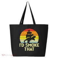 Id Smoke That Chicken Pork Beef Trex Retro Dinosaur Bbq 25L Jumbo Tote