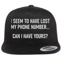 I Seem To Have Lost My Phone Number Funny Pickup Lines Flat Bill Trucker Hat
