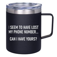 I Seem To Have Lost My Phone Number Funny Pickup Lines 12oz Stainless Steel Coffee Mug