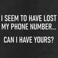 I Seem To Have Lost My Phone Number Funny Pickup Lines 25L Jumbo Tote