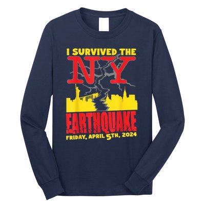 I Survived The Nyc Earthquake Long Sleeve Shirt