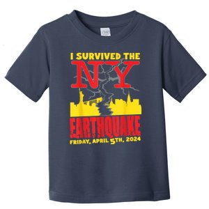 I Survived The Nyc Earthquake Toddler T-Shirt