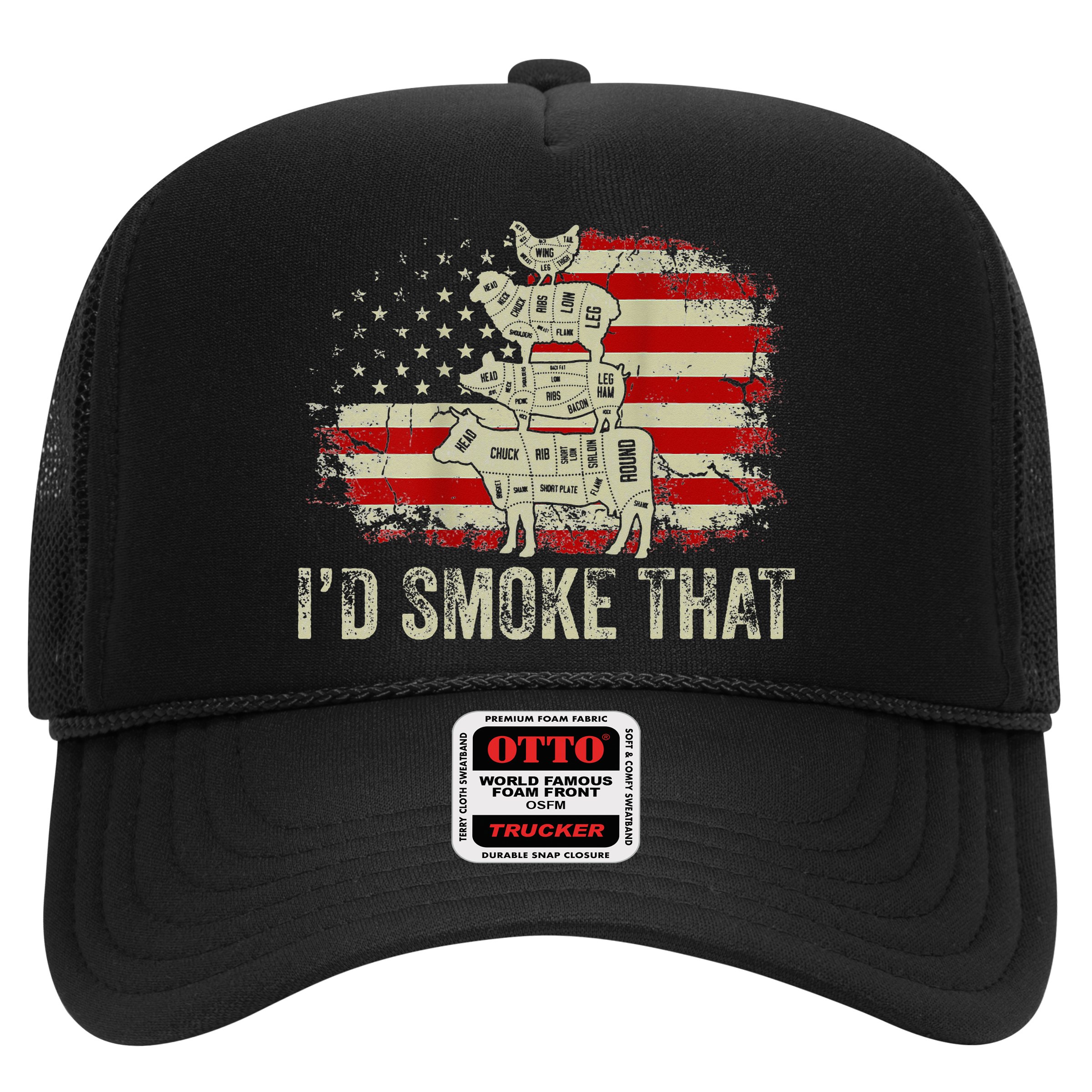 Id smoke that Grillers Chef Pitmaster Outdoor Camping BBQ Hat