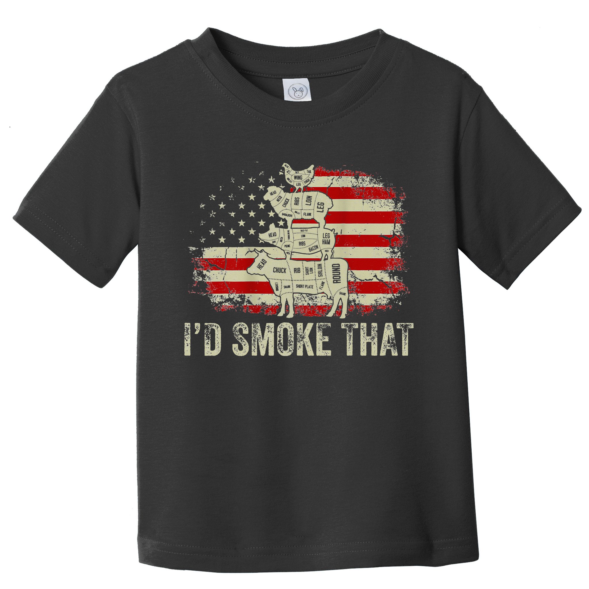 Id smoke that Grillers Chef Pitmaster Outdoor Camping BBQ Toddler T-Shirt