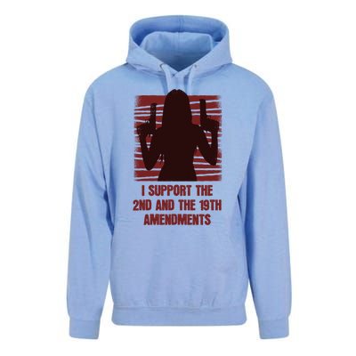 I Support The 2nd And The 19th Bear Arms And Vote Adts Gift Unisex Surf Hoodie