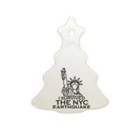 I Survived The New York Earthquake April 2024 Ceramic Tree Ornament