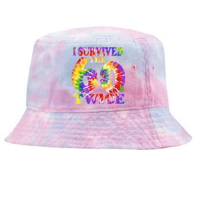 I Survived The Sixties 60s Twice Tie Dye 70th Birthday Tie-Dyed Bucket Hat