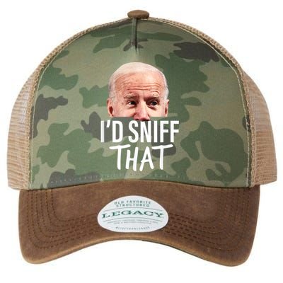 Id Sniff That. Anti Joe Biden Funny Parody Legacy Tie Dye Trucker Hat