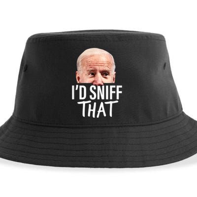 Id Sniff That. Anti Joe Biden Funny Parody Sustainable Bucket Hat