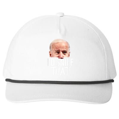 Id Sniff That. Anti Joe Biden Funny Parody Snapback Five-Panel Rope Hat