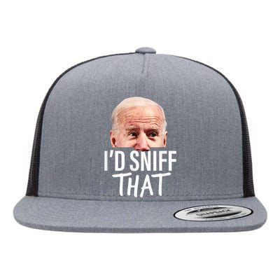 Id Sniff That. Anti Joe Biden Funny Parody Flat Bill Trucker Hat