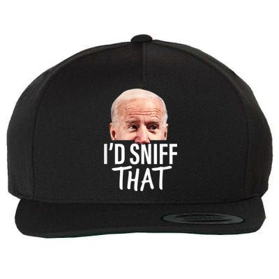 Id Sniff That. Anti Joe Biden Funny Parody Wool Snapback Cap