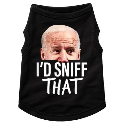 I'd Sniff That. Anti Joe Biden Funny Parody Doggie Tank