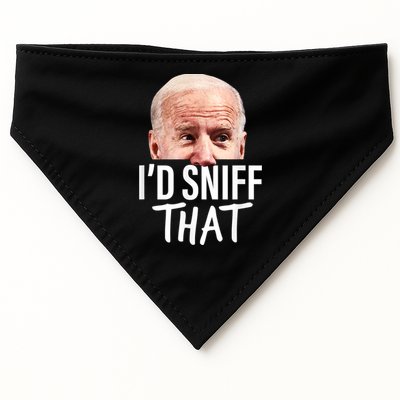 I'd Sniff That. Anti Joe Biden Funny Parody USA-Made Doggie Bandana