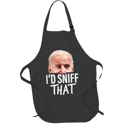 I'd Sniff That. Anti Joe Biden Funny Parody Apron