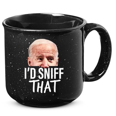 I'd Sniff That. Anti Joe Biden Funny Parody 15oz Campfire Ceramic Mug