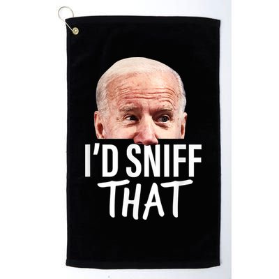 I'd Sniff That. Anti Joe Biden Funny Parody Golf Towel