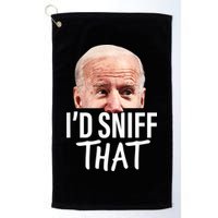 I'd Sniff That. Anti Joe Biden Funny Parody Golf Towel