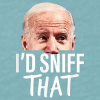 I'd Sniff That. Anti Joe Biden Funny Parody Sueded Cloud Jersey T-Shirt